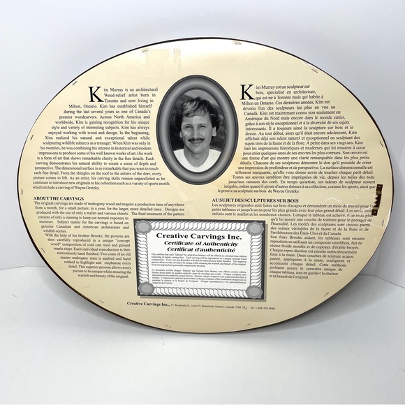 Kim Murray Wood Carving Fishing Scene Wall Plaque 3D - Picture 10 of 12